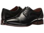Johnston & Murphy Collins Dress Cap Toe Oxford (black Burnished European Calfskin) Men's Lace Up Cap Toe Shoes
