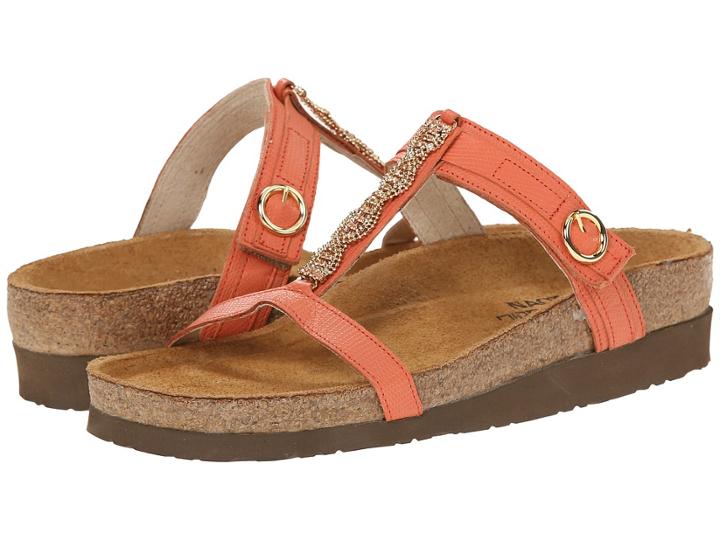 Naot Malibu (peach Leather) Women's Slide Shoes