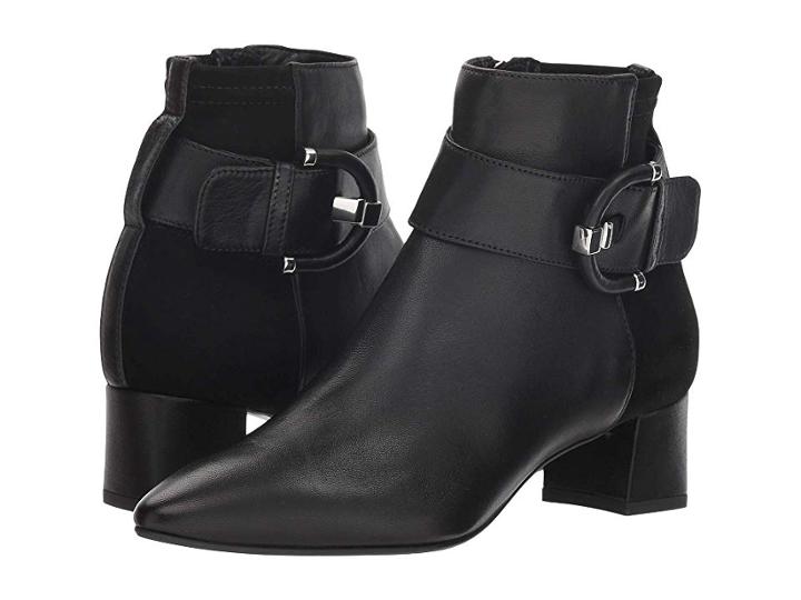 Aquatalia Phiona (black Nappa/stretch Suede) Women's Shoes