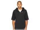 Nike Pacer Short Sleeve 1/2 Zip Hoodie (black) Men's Sweatshirt