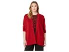 Anne Klein Plus Size Malibu Cardigan (titian Red) Women's Clothing