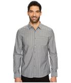 Kenneth Cole Sportswear Bold Stripe Shirt (black Combo) Men's Clothing