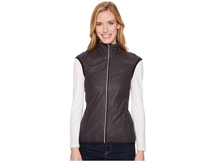 Icebreaker Rush Vest Folds (black/embossed) Women's Clothing