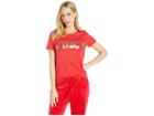 Juicy Couture Juicy Sequins Logo Tee (true Red) Women's Clothing