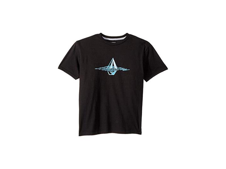 Volcom Kids Dimensional Short Sleeve Tee (big Kids) (black) Boy's T Shirt