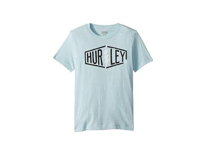 Hurley Kids Lightning Tee (big Kids) (ice Snow) Boy's T Shirt