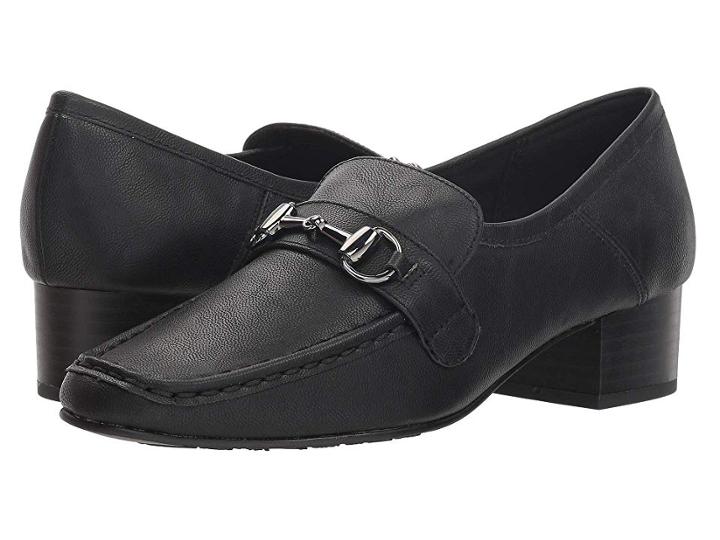 Soft Style Ginny (black) Women's 1-2 Inch Heel Shoes