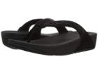 Fitflop Crystal Swirl (all Black) Women's Sandals