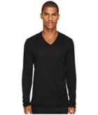 Atm Anthony Thomas Melillo Cashmere V-neck Sweater (black) Men's Sweater