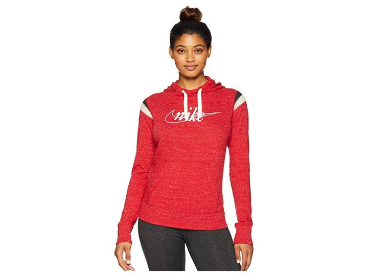 Nike Gym Vintage Hoodie Pullover Hbr (gym Red/sail) Women's Sweatshirt
