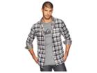 Quiksilver Surf Days Flannel (quiet Shade Surf Days Check) Men's Long Sleeve Button Up