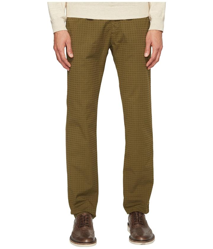 Missoni Cotton Jacquard Pants (green) Men's Casual Pants