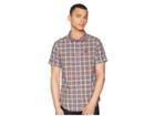 Rvca That'll Do Plaid 3 Shirt (baked Apple) Men's Long Sleeve Button Up