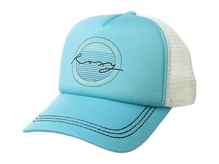 Roxy Truckin Trucker Hat (scuba Blue) Caps