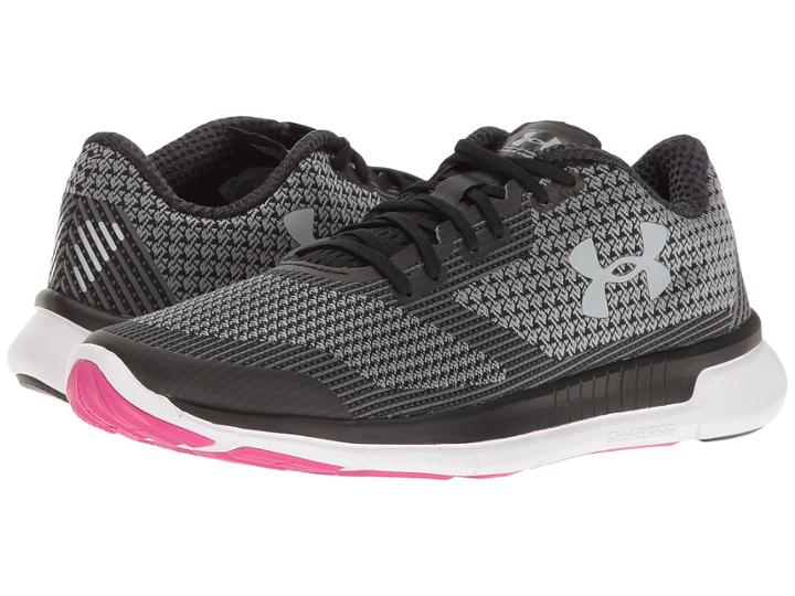Under Armour Ua Charged Lightning (black/white/overcast Gray) Women's Running Shoes