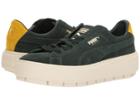 Puma Suede Platform Trace Bold (scarab/lemon) Women's Shoes