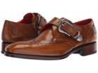 Jeffery-west Taboo Coop Hammered Buckle Monk Shoe (hand Burnished Tan) Men's Zip Boots