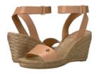 Tory Burch Bima 2 90mm Wedge Espadrille (natural Vachetta) Women's Shoes