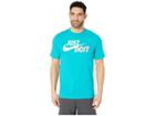 Nike Nsw Just Do It Swoosh Tee (spirit Teal/electro Green/white) Men's T Shirt