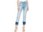 Hudson Jeans Zoeey High-rise Straight Crop Double Step Hem Jeans In Stepped Azure (stepped Azure) Women's Jeans