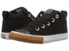 Converse Kids Chuck Taylor All Star Street Mid (little Kid/big Kid) (black/black/white) Boy's Shoes