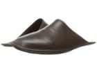 A. Testoni Leather Cashmere Lined Slipper (moro) Men's Slippers