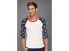 Alternative Printed Baseball Tee (stars) Men's Short Sleeve Pullover