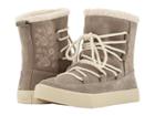 Toms Alpine Water-resistant Boot (desert Taupe Suede/faux Sherling) Women's Pull-on Boots