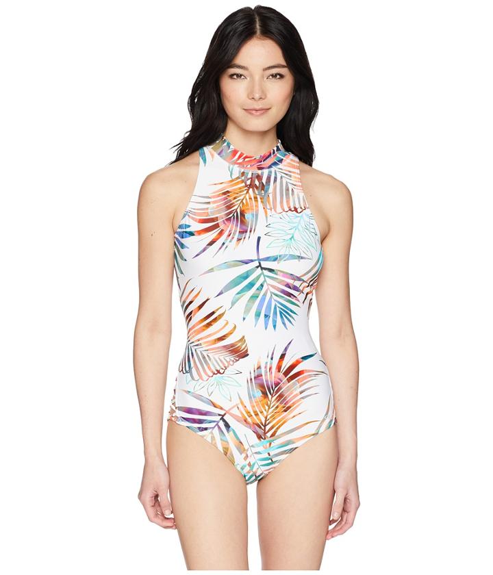 O'neill Talia Tank One-piece (white) Women's Swimsuits One Piece