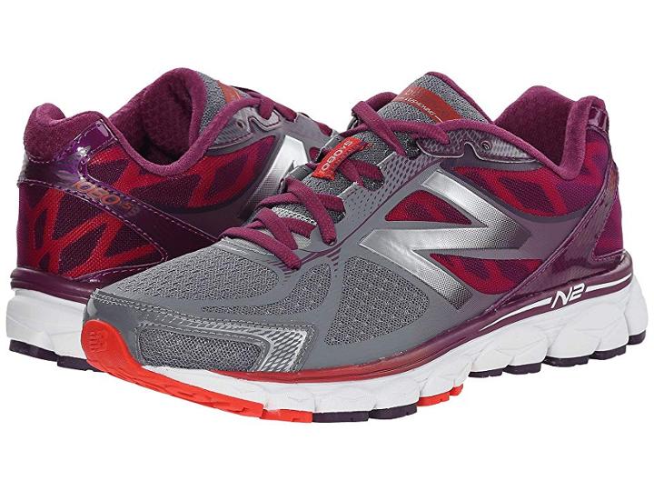 New Balance W1080v5 (grey/purple) Women's Running Shoes
