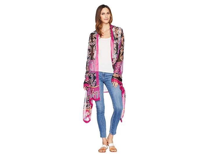 Collection Xiix Batik Patchwork Oversized Wrap (multi) Women's Clothing