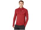 Nike Element Top 1/2 Zip 2.0 (night Maroon/gym Red/reflective Silver) Men's Clothing