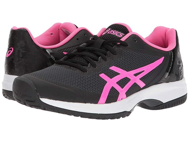 Asics Gel-court Speed (black/hot Pink/white) Women's Cross Training Shoes