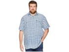 Polo Ralph Lauren Big Tall Linen Short Sleeve Sport Shirt (natural/indigo) Men's Clothing