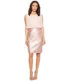 Calvin Klein Sequin Bottom Twofer Cd8b77kt (petal) Women's Dress