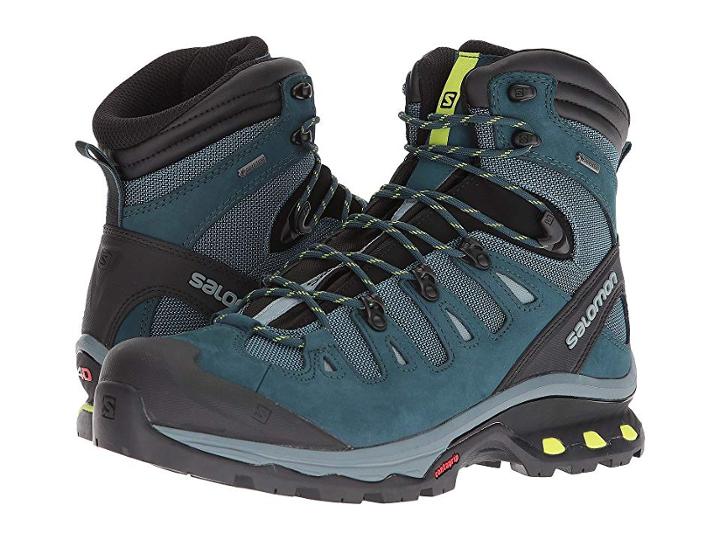 Salomon Quest 4d 3 Gtx(r) (mallard Blue/reflecting Pond/acid Lime) Men's Shoes