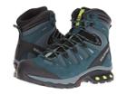 Salomon Quest 4d 3 Gtx(r) (mallard Blue/reflecting Pond/acid Lime) Men's Shoes