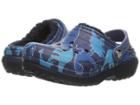 Crocs Kids Classic Lined Graphic Clog (toddler/little Kid) (blue Camo) Kids Shoes