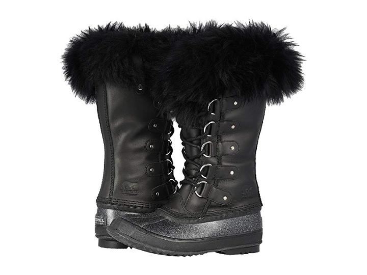 Sorel Joan Of Arctictm Lux (black) Women's Dress Lace-up Boots