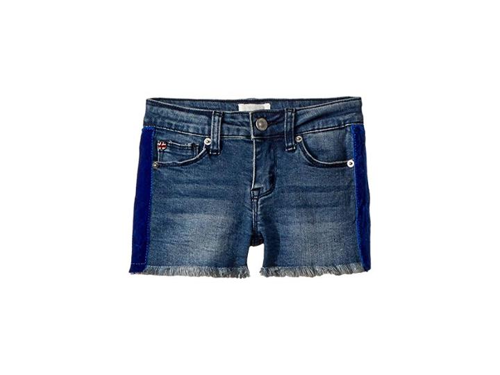 Hudson Kids Gabby Shorts (big Kids) (washed Blue) Girl's Shorts