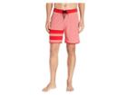 Hurley Phantom Block Party Slub 18 Boardshorts (university Red) Men's Swimwear