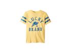 Lucky Brand Kids Short Sleeve Graphic Tee (big Kids) (buff Yellow) Boy's T Shirt