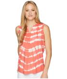 Aventura Clothing Fiji Tie-dye Tank Top (deep Sea Coral) Women's Sleeveless