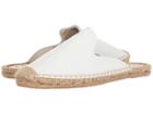 Soludos Tumbled Leather Mule (white) Women's Clog/mule Shoes
