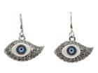 Kenneth Jay Lane Protecting You Eye Earrings (silver) Earring