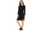Cupcakes And Cashmere Jenilee Rib Knit Sweater Dress (black) Women's Dress