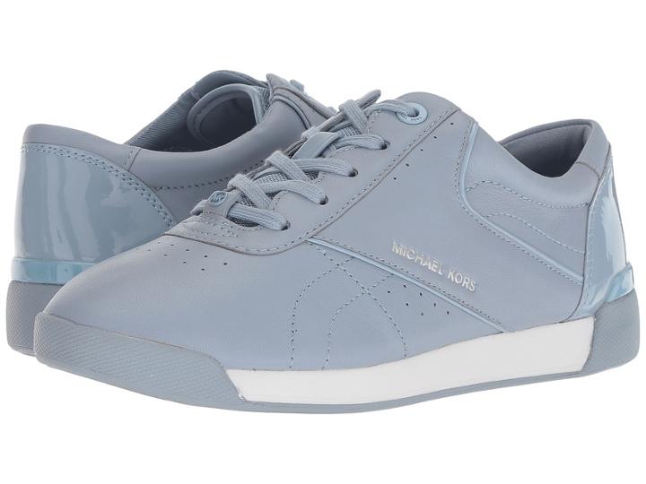 Michael Michael Kors Addie Lace-up (pale Blue) Women's Shoes