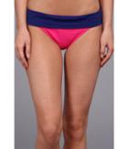 Tommy Bahama Deck Piping Wide Band Hipster Bottom (minnie Pink/offshore Blue) Women's Swimwear
