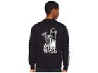 Versus Versace Ufo Check Long Sleeve T-shirt (black) Men's T Shirt