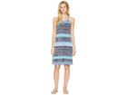 Tommy Bahama Mayan Maze Halter Dress (ocean Deep) Women's Dress